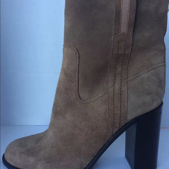 COPY - Kate Spade Baise Tobacco Brown Suede ankle boots with block heel 9.5 - Picture 5 of 16